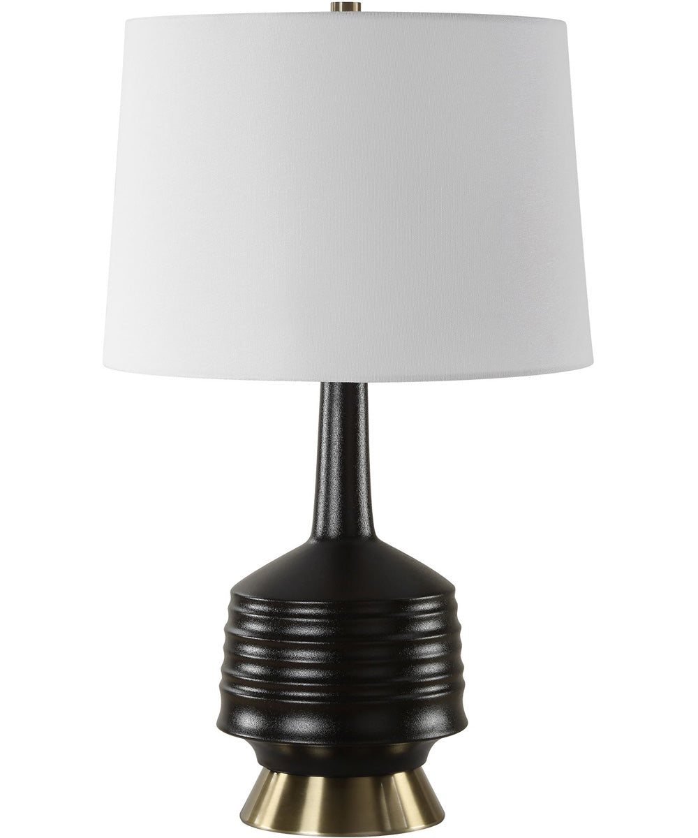 Foster Black Glaze Table Lamp