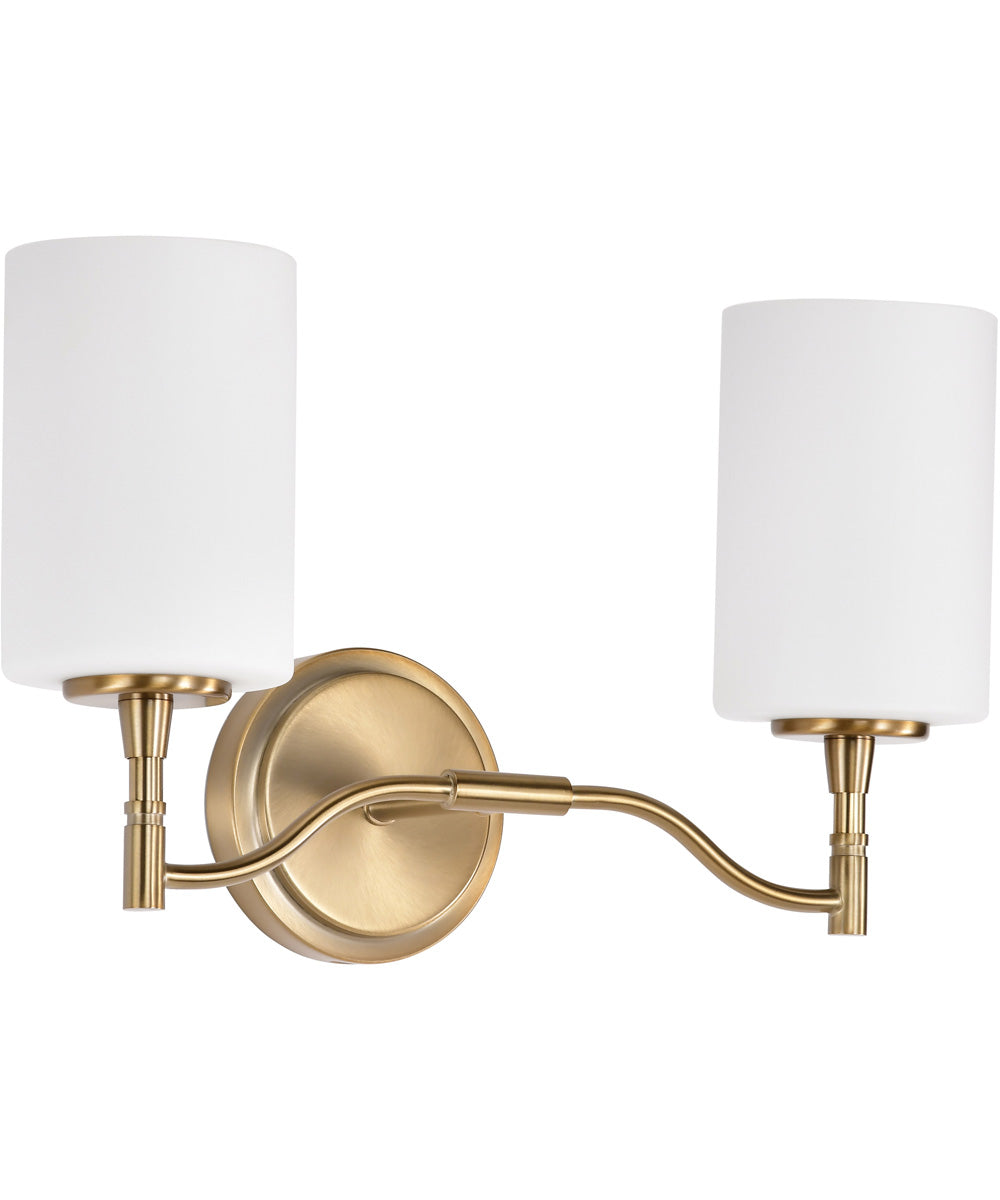 Liam 2-Light Vanity & Wall Burnished Brass