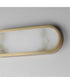Plinth 15 inch LED Alabaster Wall Sconce Natural Aged Brass