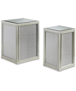 Traleena Nesting End Tables Set of 2 Silver