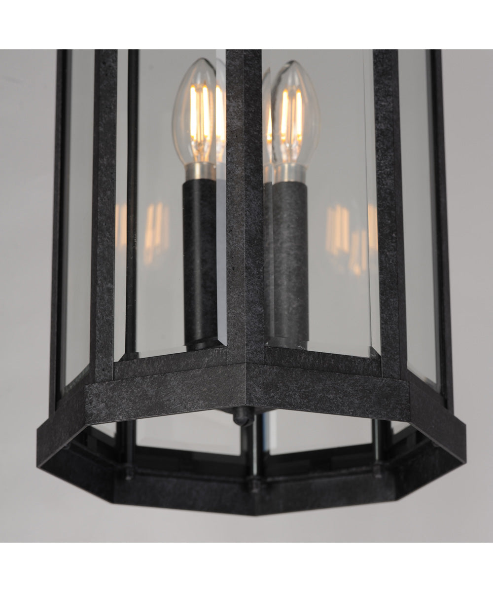 Wright 3-Light Outdoor Pendant Black Patina