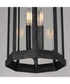 Wright 3-Light Outdoor Pendant Black Patina