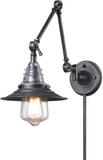 Industrial Swing-Arm Wall Lamps