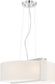 Lite Source Rogina 3-light Pendant  Ps/frost Curved Glass Shade