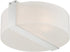 Lite Source Rogina 3-light Flush Mount  Ps/frost Curved Glass Shade