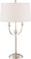 Lite Source Camila 1-light Table Lamp  Ps/linen Fabric Shade