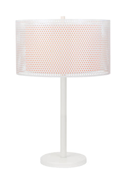 28"H Parmida 2-light Table Lamp White