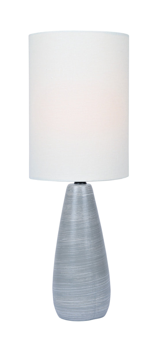 Lite Source Quatro 1-light Mini Table Lamp Brushed Grey