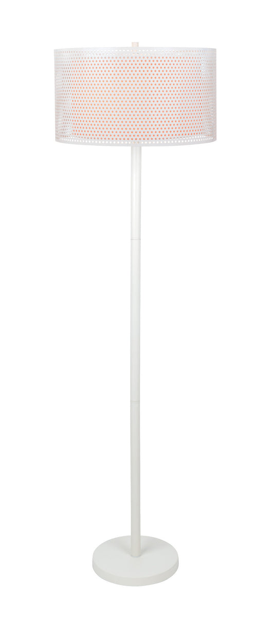 Lite Source Parmida 2-light Floor Lamp White