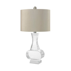 21"H 1-Light Chalette Table Lamp Clear