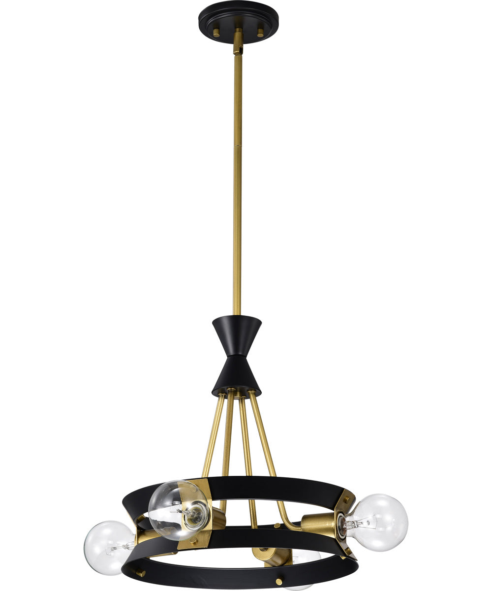 Marsden 4-Light Chandelier Matte Black