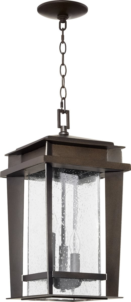 10"W Easton 3-light Outdoor Pendant Oiled Bronze