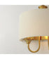 Bongo 1-Light Wall Sconce Natural Aged Brass