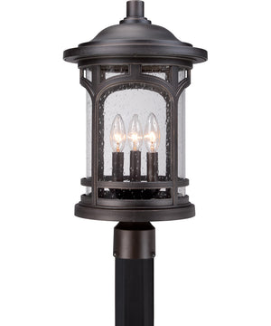 Marblehead Large 3-light Outdoor Post Light  Coastal Armour Palladian Bronze