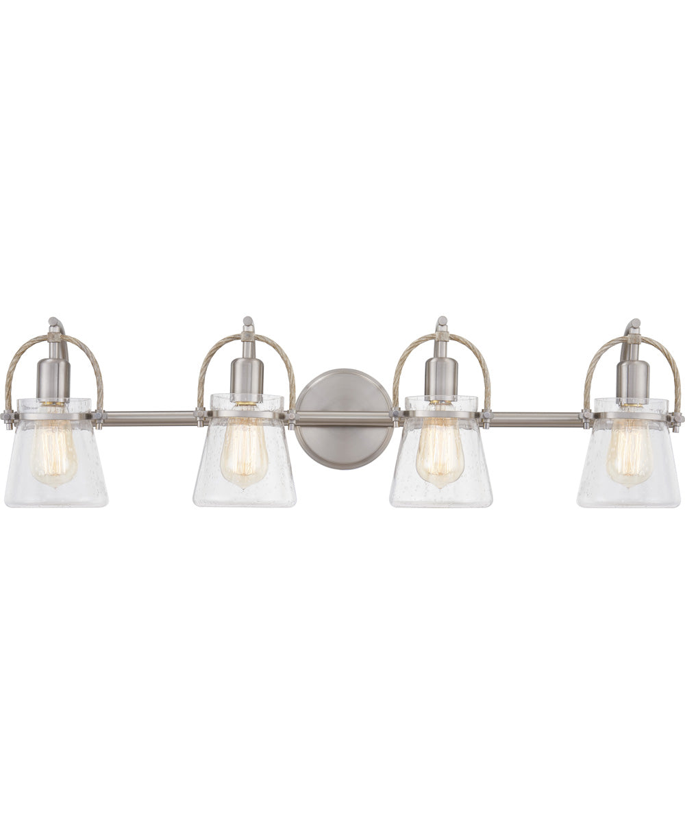 Stafford Extra Large 4-light Bath Light Brushed Nickel