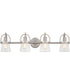 Stafford Extra Large 4-light Bath Light Brushed Nickel
