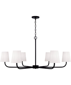 Brody 6-Light Chandelier Matte Black