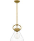 Webster Small 1-light Mini Pendant Weathered Brass