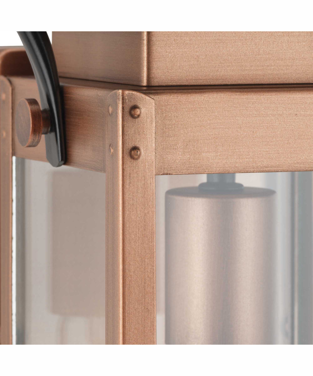 Union Square 1-Light Small Urban Industrial Outdoor Wall Lantern Antique Copper