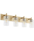 Fallstaff 4-light Bath Vanity Light Aged Brass