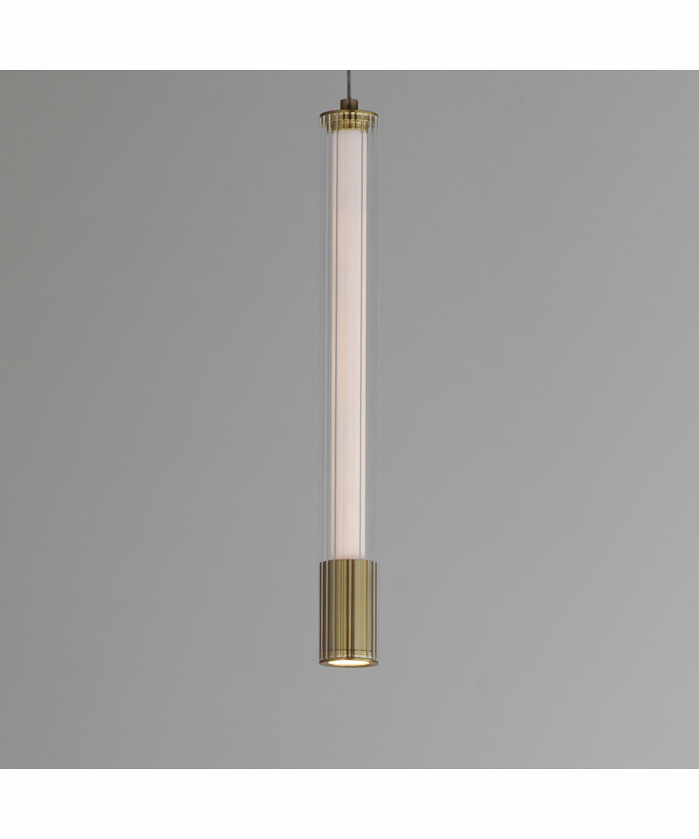 Cortex 14 inch LED Pendant Natural Aged Brass
