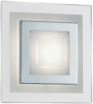 8"W Pyramid LED Wall / Ceiling Fixture Chrome