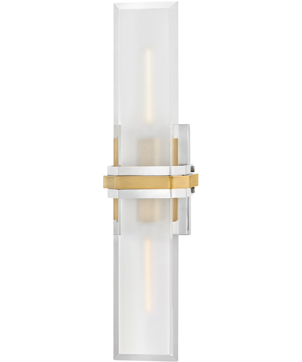 Kipton 2-Light Large Sconce in Polished Nickel