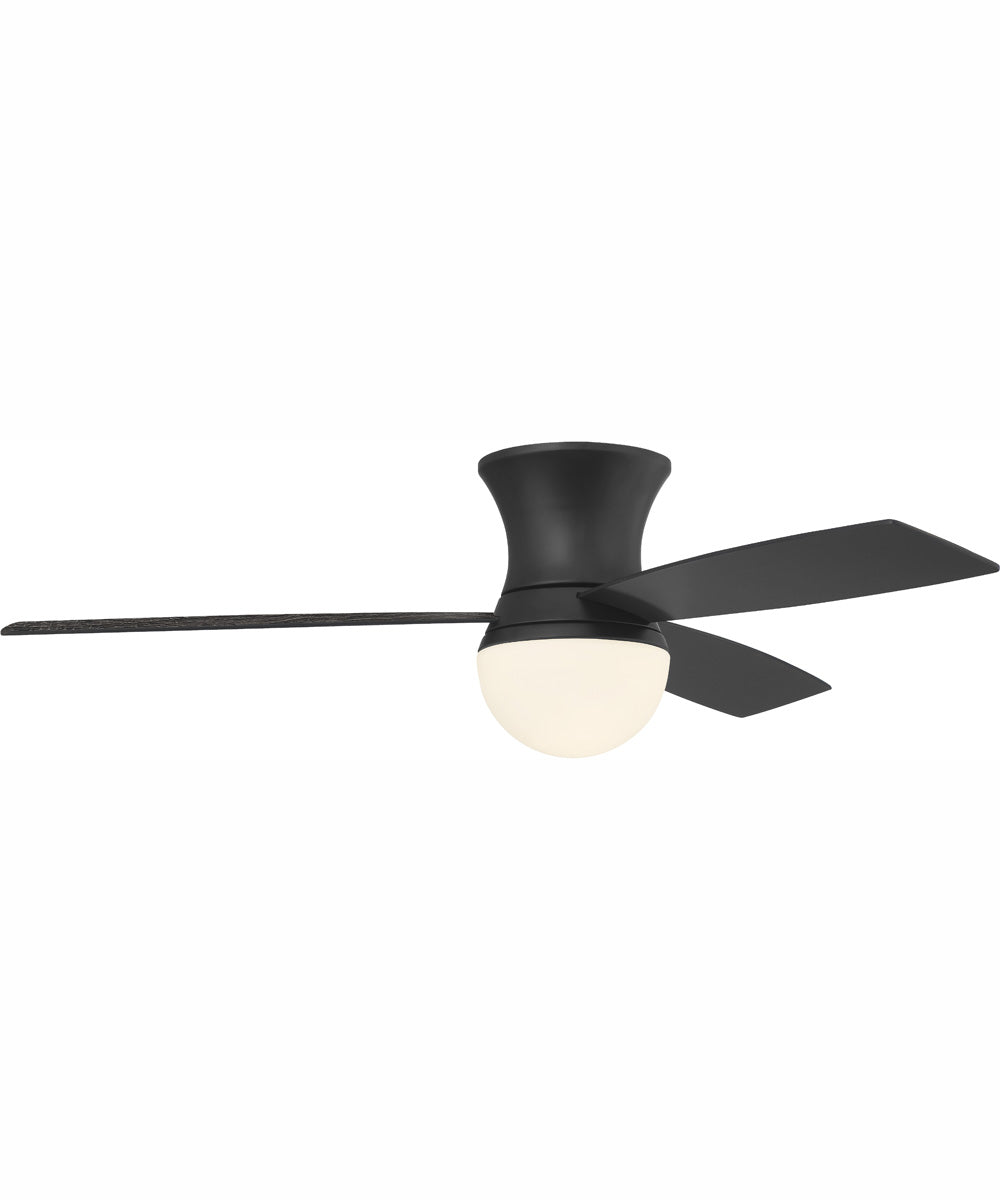 52" Daybreak 1-Light Ceiling Fan Flat Black