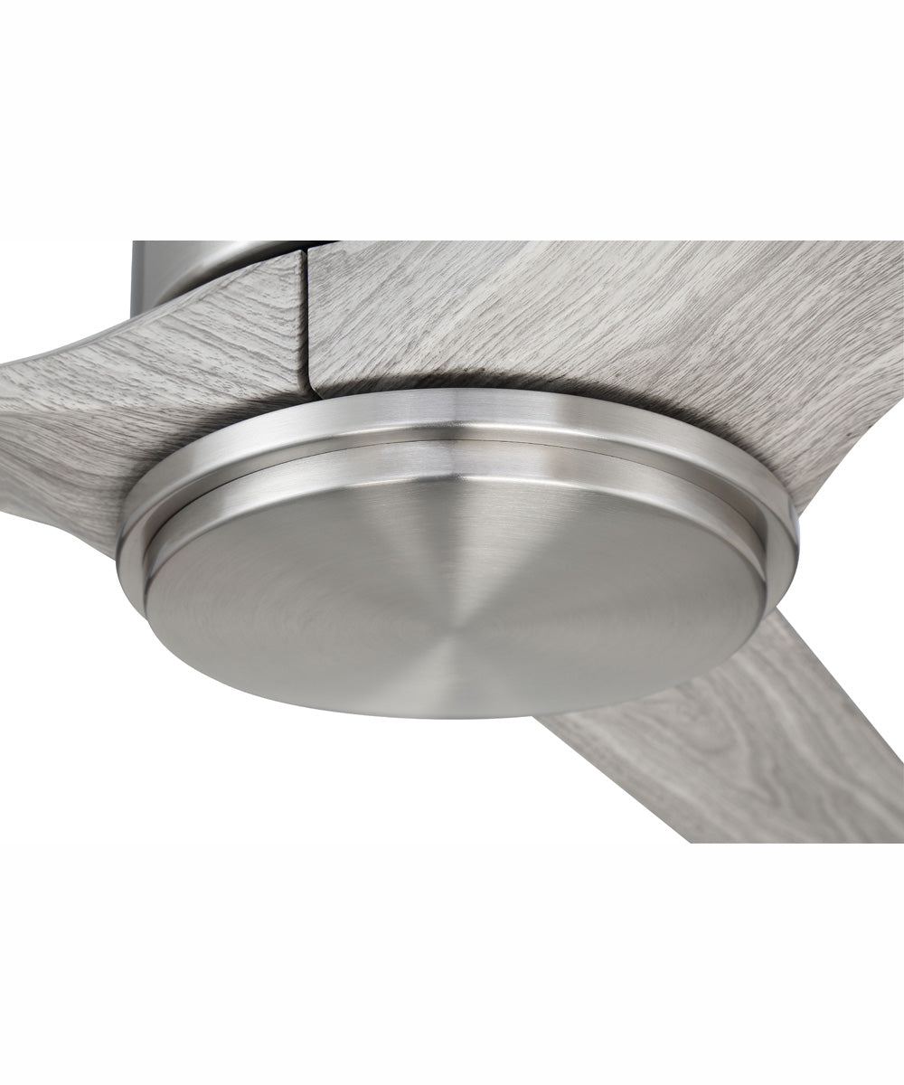 60" Burke 1-Light Ceiling Fan Brushed Polished Nickel