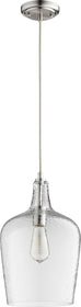 9"W 1-light Pendant Satin Nickel