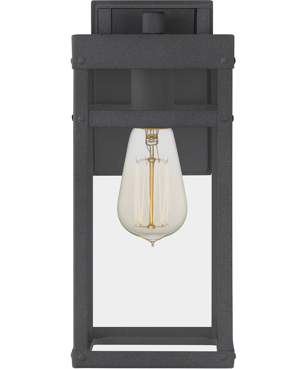 Keaton Small 1-light Outdoor Wall Light  Coastal Armour Aluminum Mottled Black