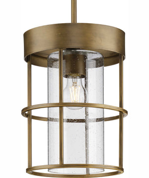 Burgess 1-Light Modern Farmhouse Pendant Aged Bronze