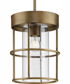 Burgess 1-Light Modern Farmhouse Pendant Aged Bronze