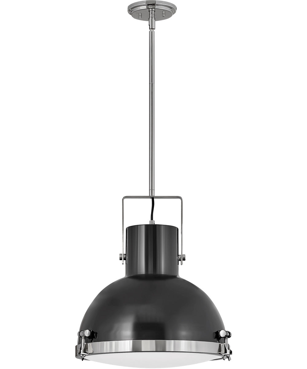 Nautique 1-Light Large Pendant in Polished Nickel