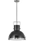 Nautique 1-Light Large Pendant in Polished Nickel