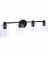 Emilio 4-Light Vanity Flat Black