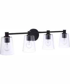 Emilio 4-Light Vanity Flat Black
