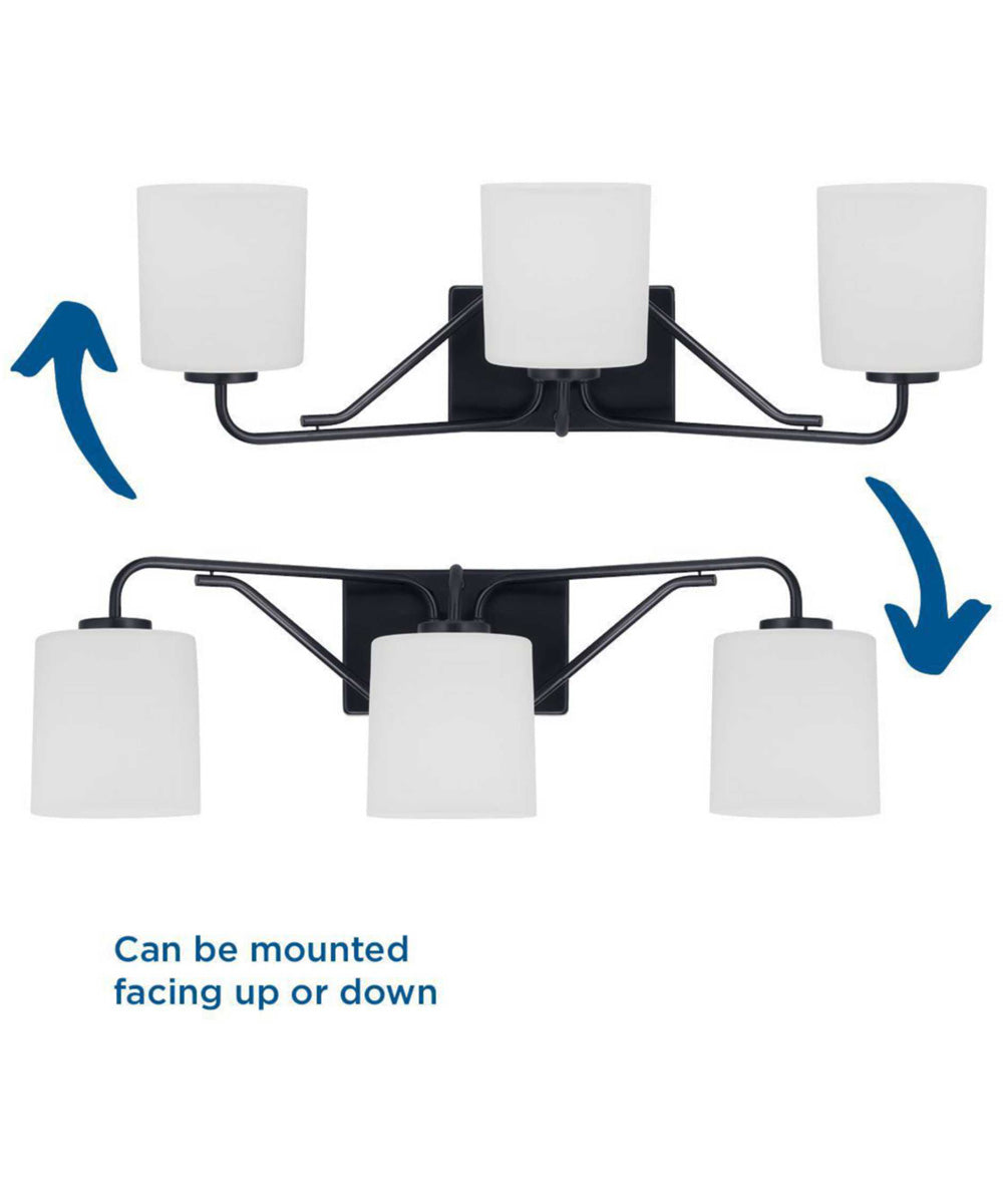 Tobin 3-Light Bath & Vanity Matte Black