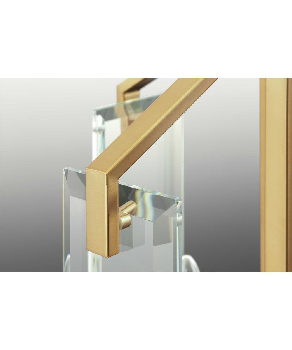 Cahill 3-Light Clear Glass Luxe Bath Vanity Light Brushed Bronze