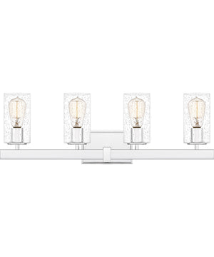 Kirby Extra Large 4-light Bath Light Polished Chrome