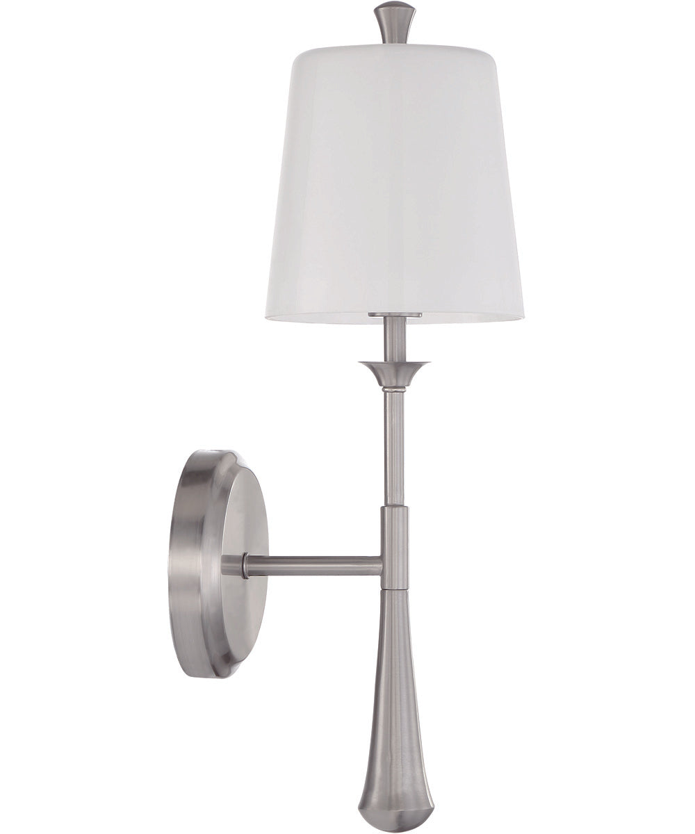 Palmer 1-Light Wall Sconce Brushed Polished Nickel