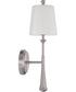 Palmer 1-Light Wall Sconce Brushed Polished Nickel