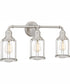 Ludlow Large 3-light Bath Light Brushed Nickel