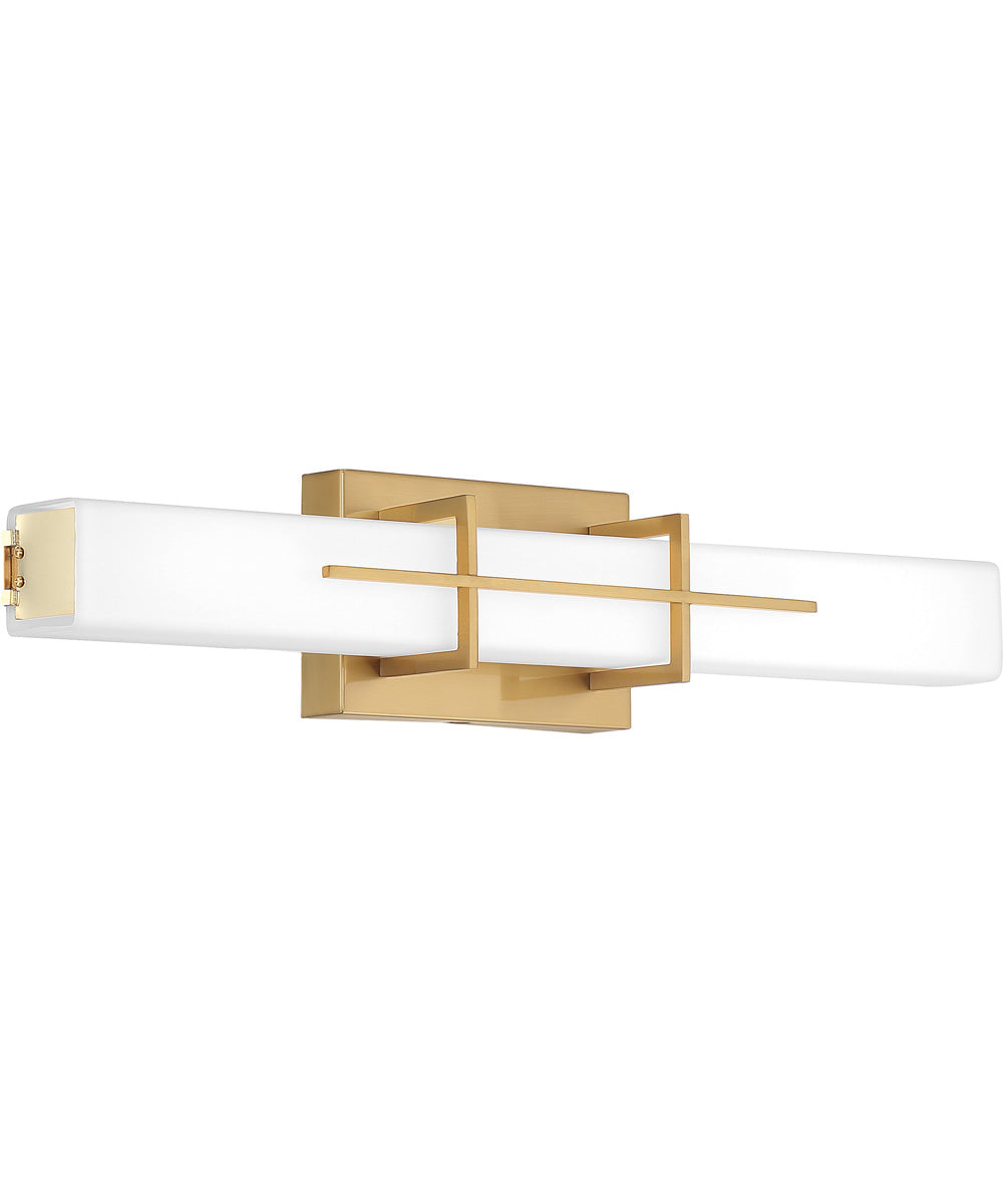 Gemini  Bath Light Aged Brass