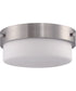Oak Street 2-Light Flushmount Brushed Polished Nickel