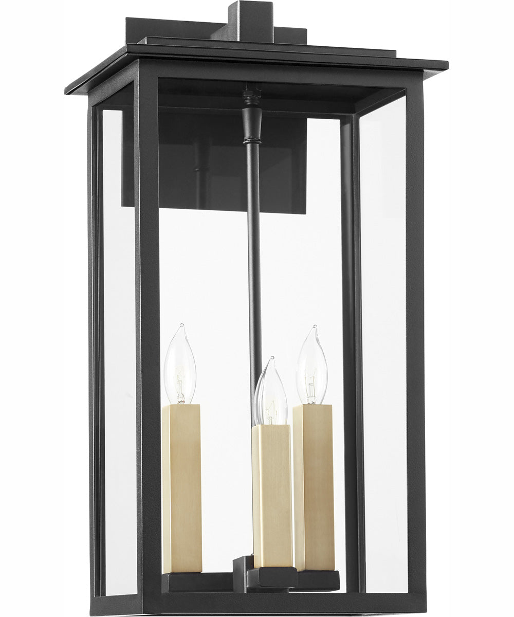 Westerly 3-light Wall Mount Light Fixture Textured Black