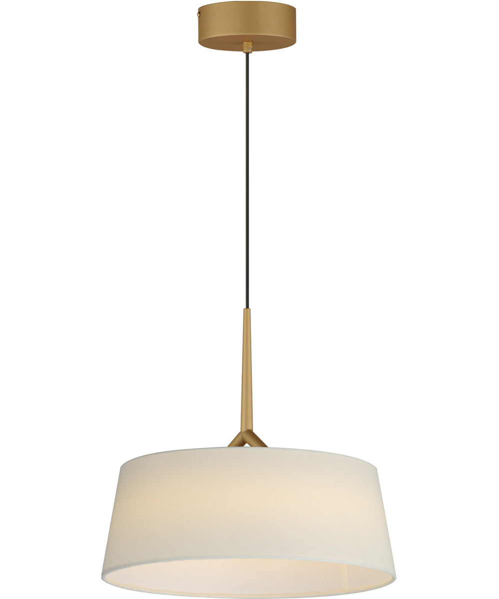 Paramount 16 inch LED Pendant Natural Aged Brass