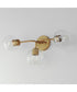 Knox 3-Light Bath Vanity Light Natural Aged Brass