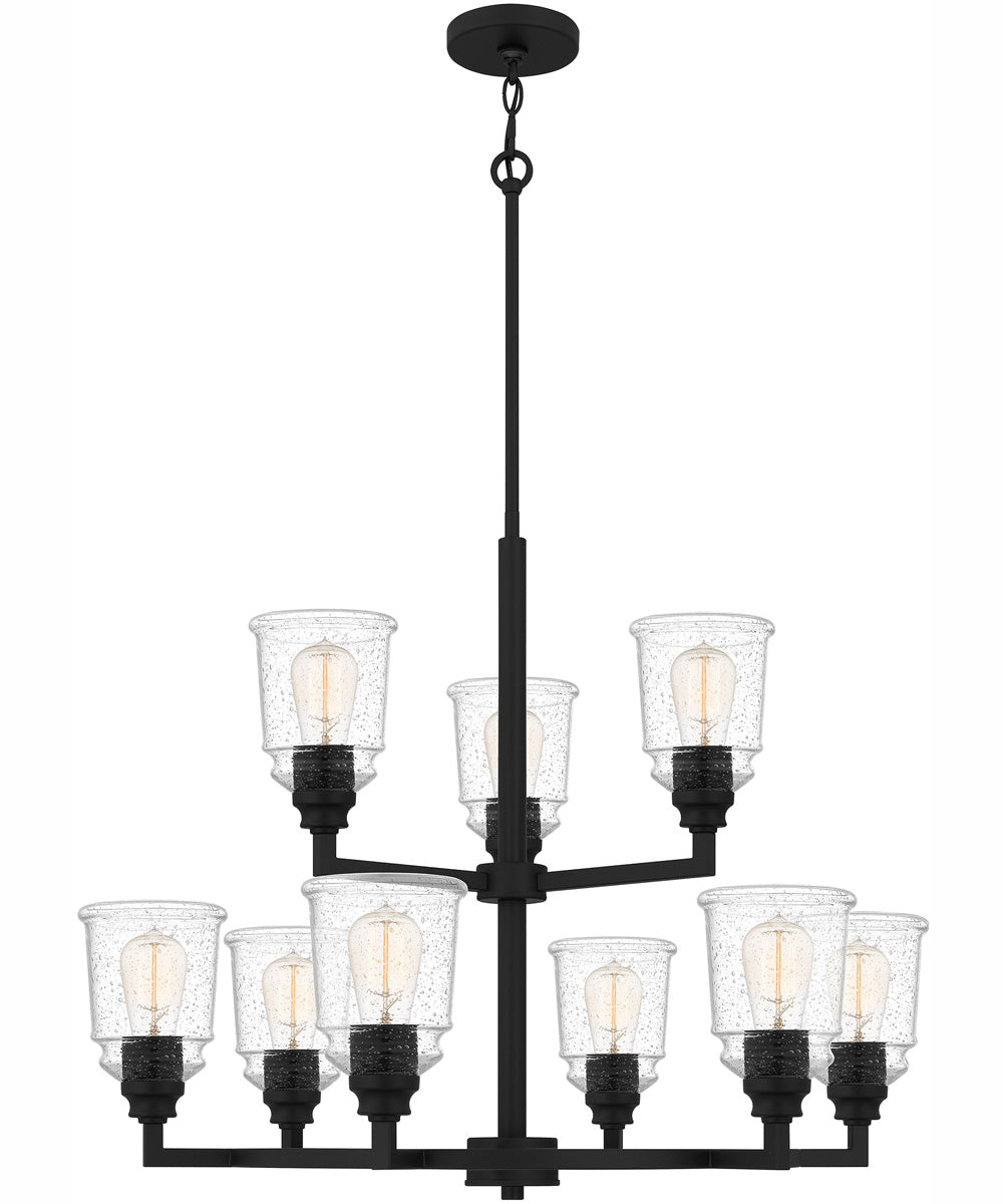 McIntire 9-light Chandelier Matte Black