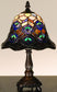 13"H Tiffany Peacock Feather Mini-Lamp